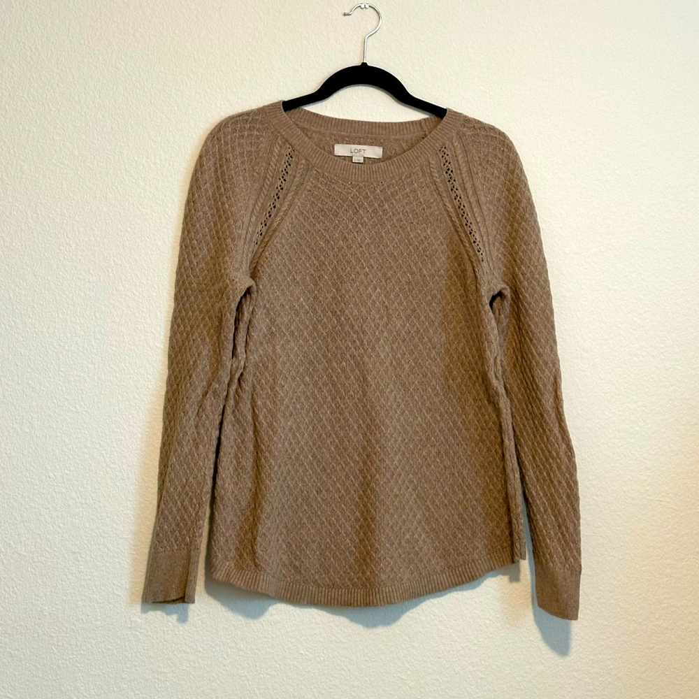 Loft, brown sweater, never worn